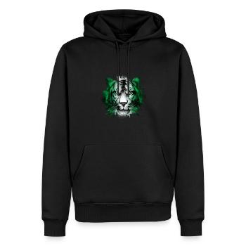 Nigeria - Männer Premium Bio Hoodie - Schwarz - Vorne - Nico (187cm)