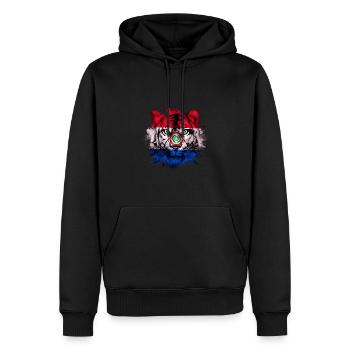 Paraguay - Männer Premium Bio Hoodie - Schwarz - Vorne - Nico (187cm)