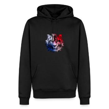 Panama - Men’s Premium Organic Hoodie - black - Front - Nico (187cm)