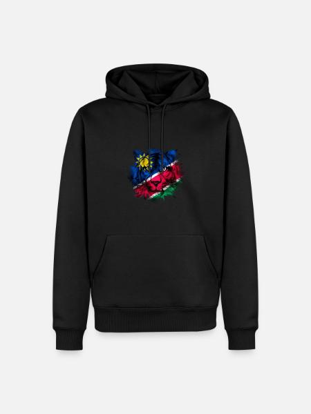 Namibia - Men’s Premium Organic Hoodie - black