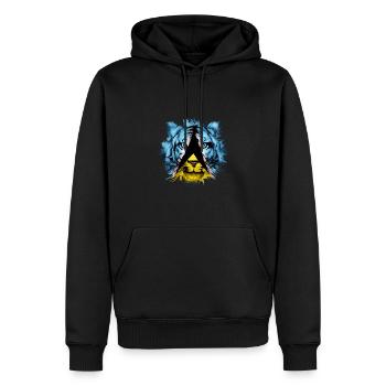 St. Lucia - Männer Premium Bio Hoodie - Schwarz - Vorne - Nico (187cm)