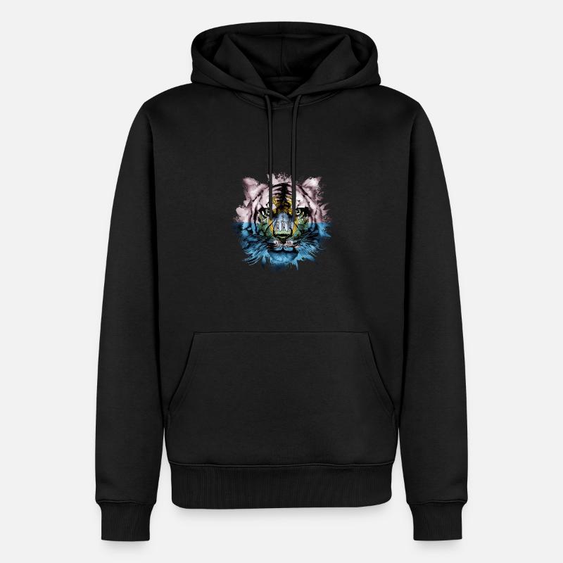 Saint-Marin - Sweat à capuche Premium bio Homme - noir