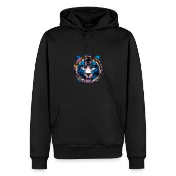 Îles Mariannes du Nord - Sweat à capuche Premium bio Homme - noir - Devant - Nico (187cm)