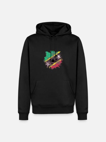 Saint Kitts and Nevis - Men’s Premium Organic Hoodie - black