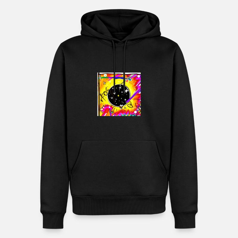 Spaceinvasion - Männer Premium Bio Hoodie - Schwarz