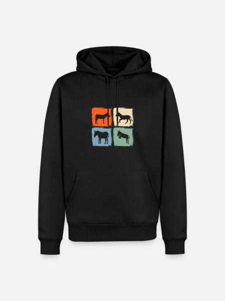 Donkey - Men’s Premium Organic Hoodie - black