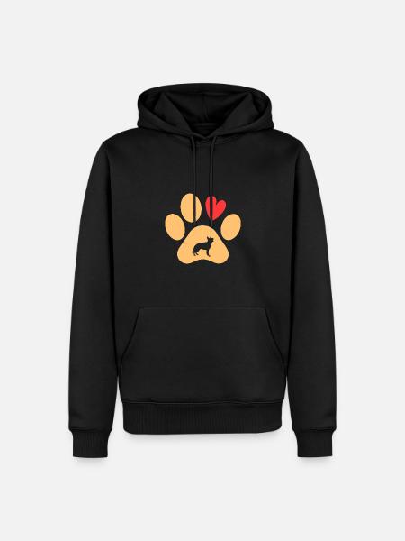 Dog German Shepherd - Men’s Premium Organic Hoodie - black