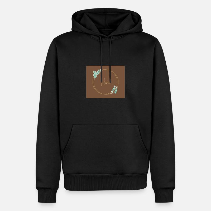Hope-Design - Männer Premium Bio Hoodie - Schwarz