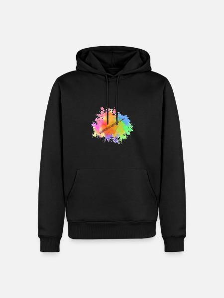 Flute player - Men’s Premium Organic Hoodie - black