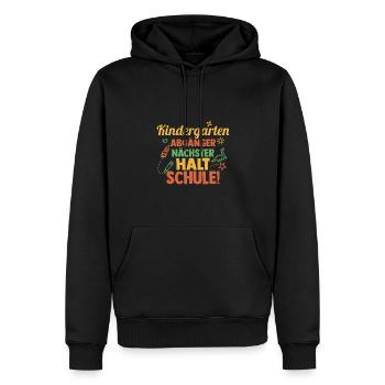 Garderie de la maternelle de la maternelle de 19e année - Sweat à capuche Premium bio Homme - noir - Devant - Nico (187cm)