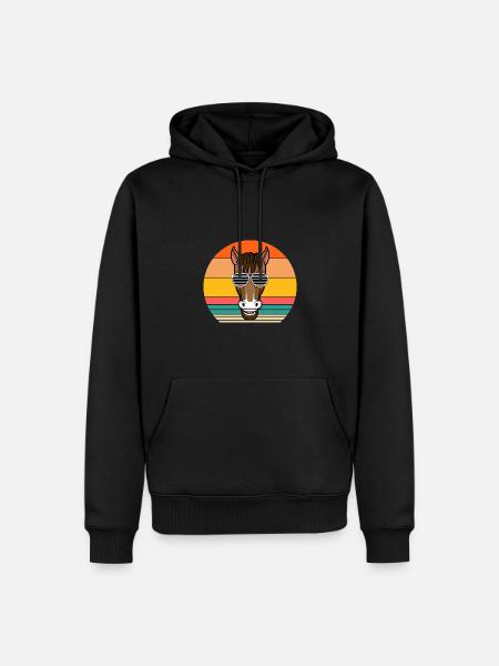Monter à cheval - Sweat à capuche Premium bio Homme - noir