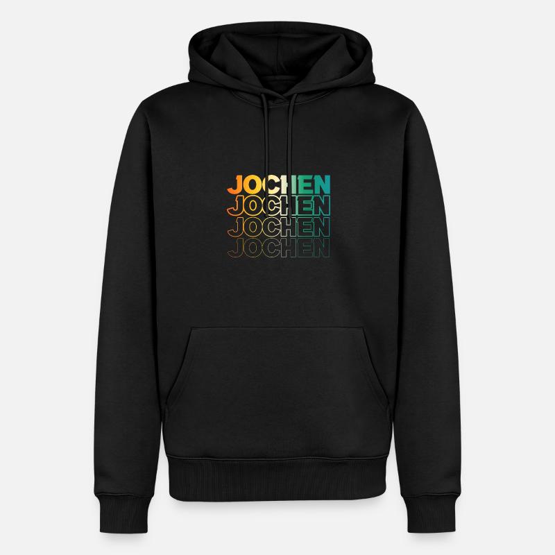 Jochen - Männer Premium Bio Hoodie - Schwarz