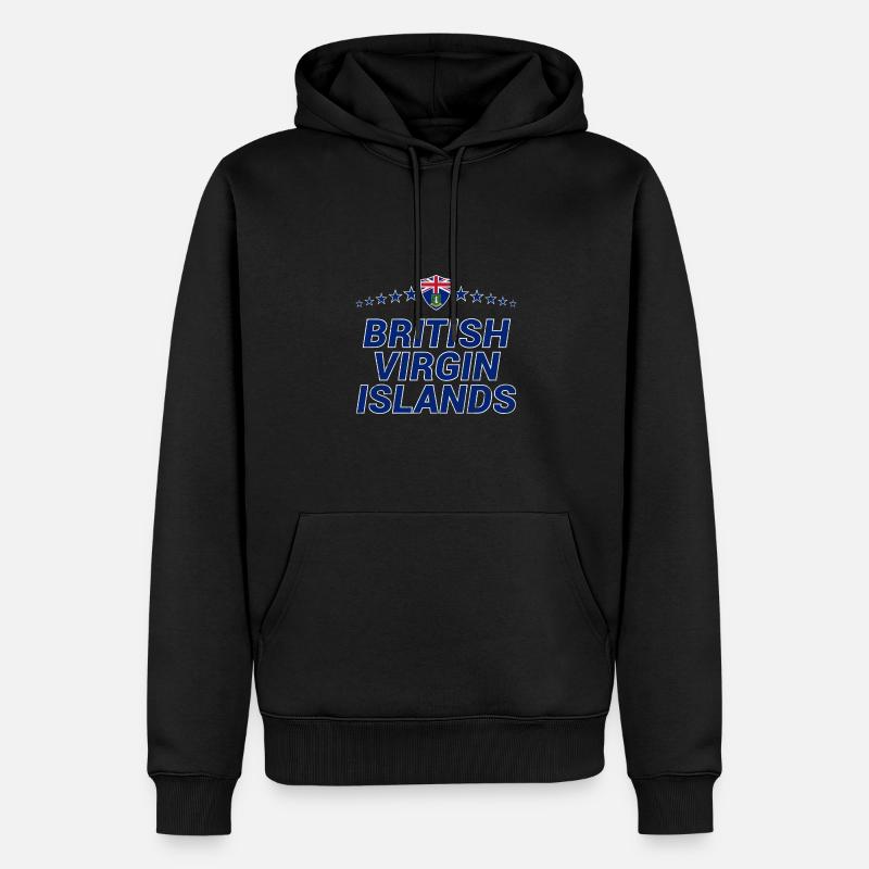 Îles Vierges britanniques - Sweat à capuche Premium bio Homme - noir