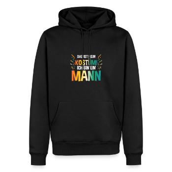 Jecken Fasching Karneval - Männer Premium Bio Hoodie - Schwarz - Vorne - Nico (187cm)