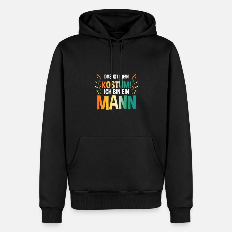 Carnaval de Jecken Carnaval - Sweat à capuche Premium bio Homme - noir