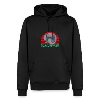 Malediven - Männer Premium Bio Hoodie - Schwarz - Vorne - Nico (187cm)