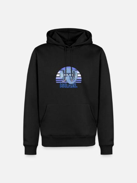Israel - Men’s Premium Organic Hoodie - black