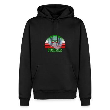 Persien - Männer Premium Bio Hoodie - Schwarz - Vorne - Nico (187cm)