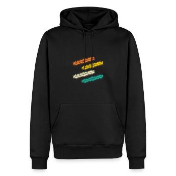 Joueur de flûte - Sweat à capuche Premium bio Homme - noir - Devant - Nico (187cm)