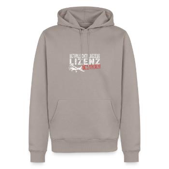 Ultraleichtflugzeug Lizenz bestanden Pilot - Männer Premium Bio Hoodie - Taupe - Vorne - Nico (187cm)
