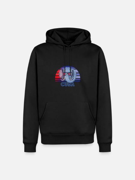 Cuba - Men’s Premium Organic Hoodie - black