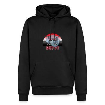 Ägypten - Männer Premium Bio Hoodie - Schwarz - Vorne - Nico (187cm)
