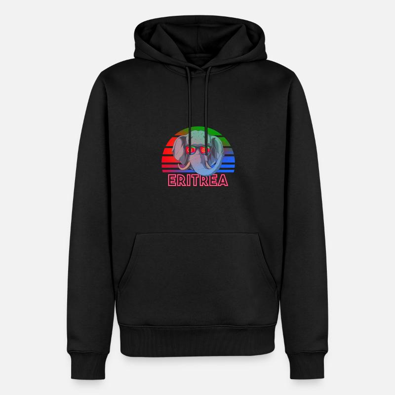 Eritrea - Männer Premium Bio Hoodie - Schwarz