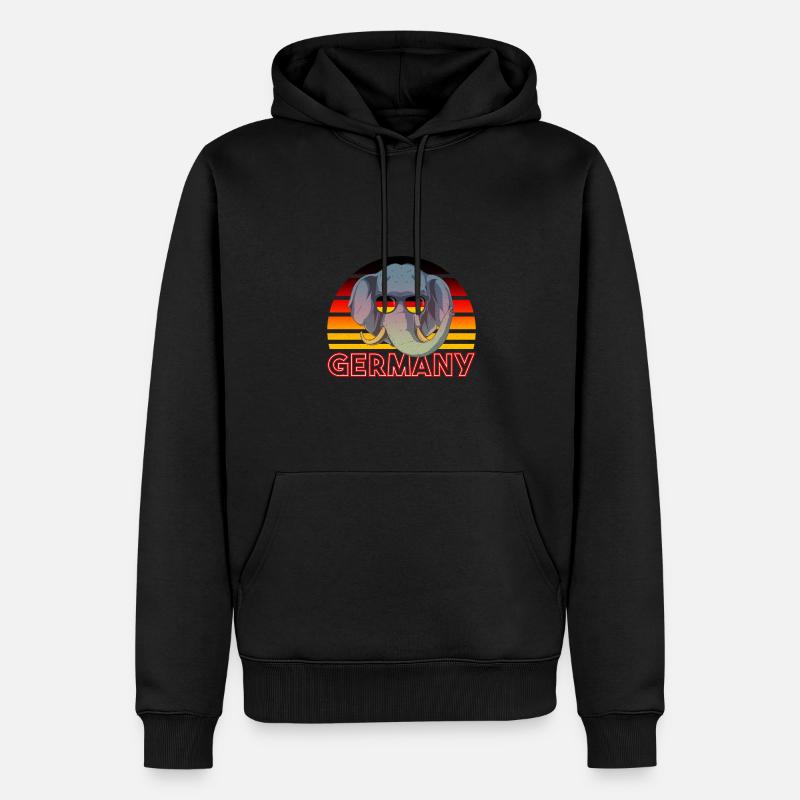 Deutschland - Männer Premium Bio Hoodie - Schwarz