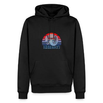 Kiribati - Männer Premium Bio Hoodie - Schwarz - Vorne - Nico (187cm)