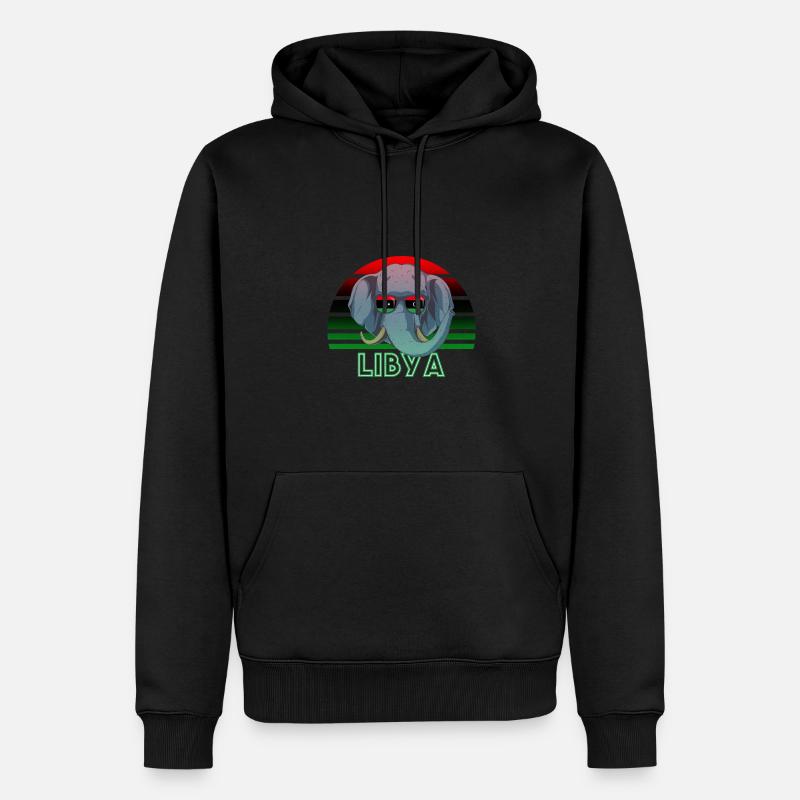 Libye - Sweat à capuche Premium bio Homme - noir