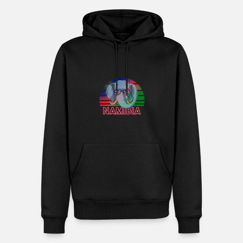 Namibia - Männer Premium Bio Hoodie - Schwarz