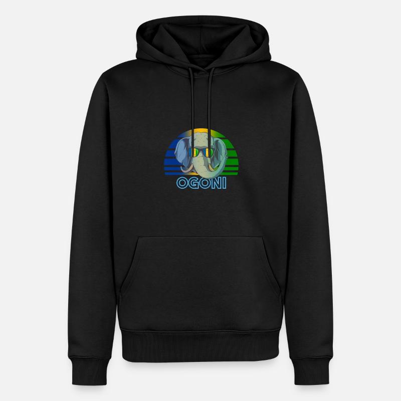 Ogonis - Sweat à capuche Premium bio Homme - noir