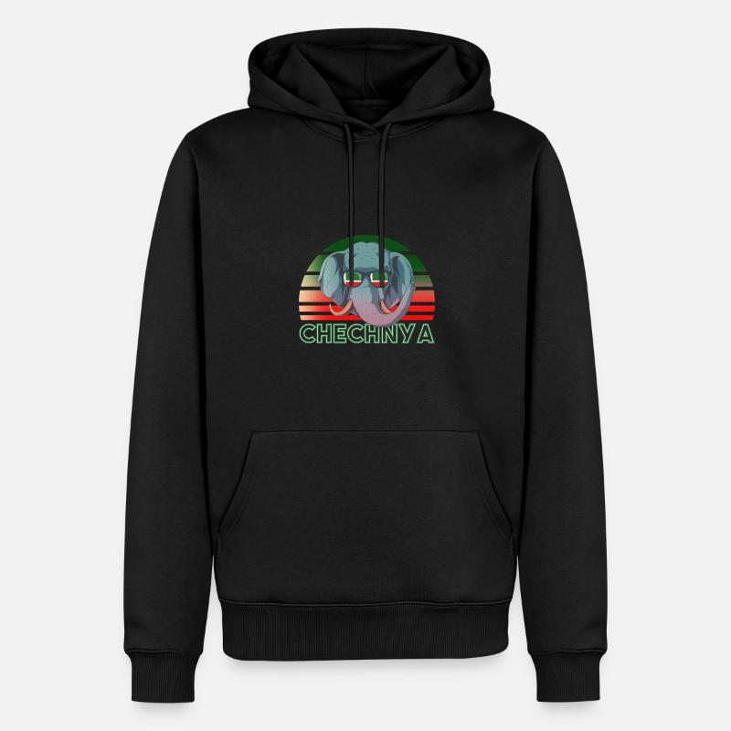 Tschetschenien - Männer Premium Bio Hoodie - Schwarz