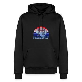 Paraguay - Männer Premium Bio Hoodie - Schwarz - Vorne - Nico (187cm)