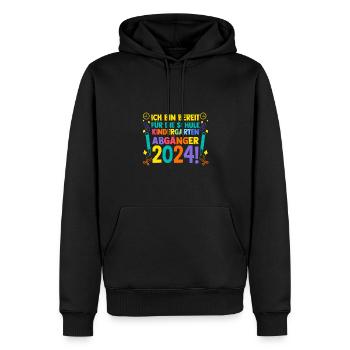10 Klasse Schulkind Schulanfang Kindergarten Kita - Männer Premium Bio Hoodie - Schwarz - Vorne - Nico (187cm)