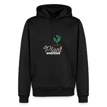 Vintage Gärtner Zitat Pflanze Flüsterer lustiger G - Männer Premium Bio Hoodie - Schwarz - Vorne - Nico (187cm)