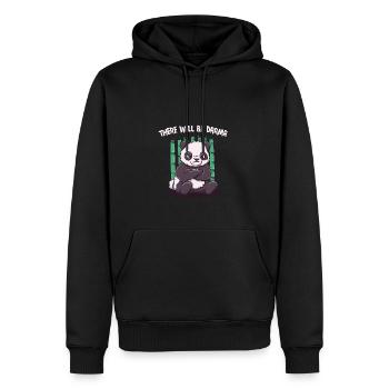 Es wird dramatische lustige sarkastische Humor -Sa - Männer Premium Bio Hoodie - Schwarz - Vorne - Nico (187cm)