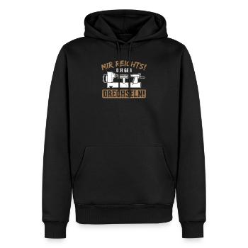 Drechseln Drehen - Männer Premium Bio Hoodie - Schwarz - Vorne - Nico (187cm)