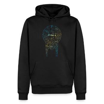 Star Trek Lower Decks USS Cerritos Logo - Sweat à capuche Premium bio Homme - noir - Devant - Nico (187cm)