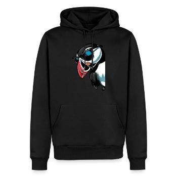 Geschenk für Atlantische Papageientaucher - Männer Premium Bio Hoodie - Schwarz - Vorne - Nico (187cm)