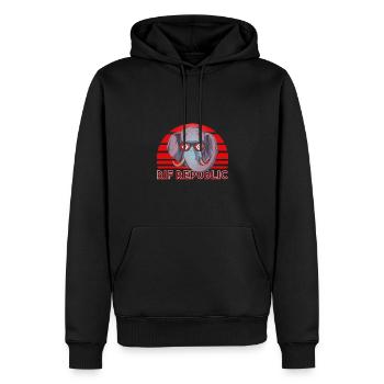 Rif-Republik - Männer Premium Bio Hoodie - Schwarz - Vorne - Nico (187cm)