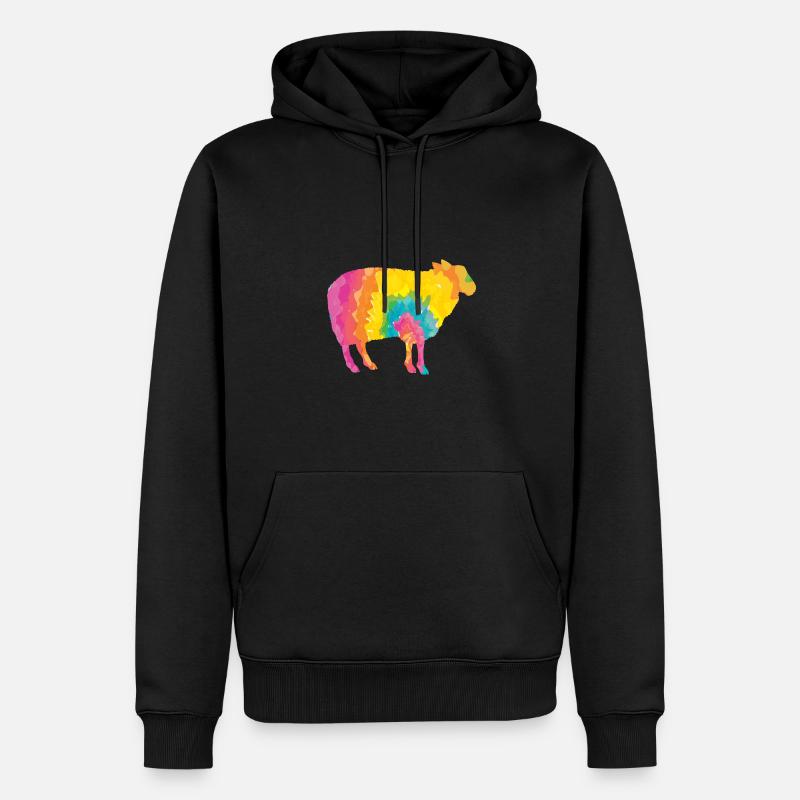 Schäfer Schaf - Männer Premium Bio Hoodie - Schwarz