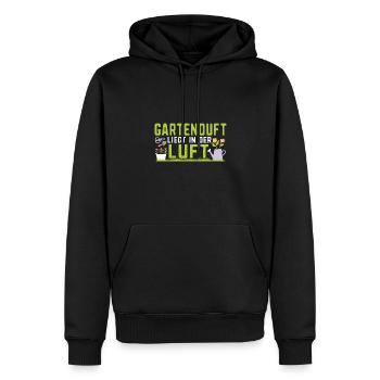 Kleingarten anfänger Gartenduft liegt in der Luft - Männer Premium Bio Hoodie - Schwarz - Vorne - Nico (187cm)