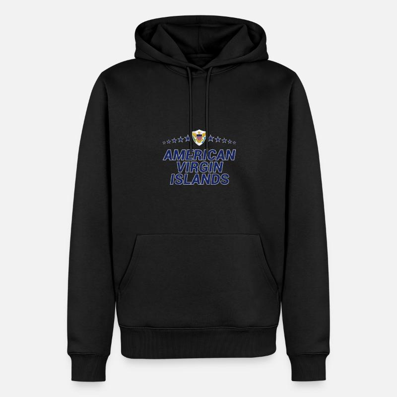 Îles Vierges américaines - Sweat à capuche Premium bio Homme - noir
