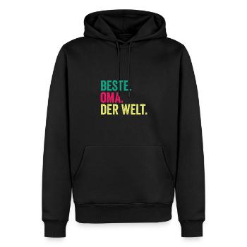 Großmutter Oma - Männer Premium Bio Hoodie - Schwarz - Vorne - Nico (187cm)