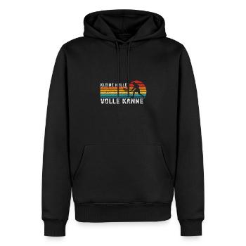 Kleine Halle volle Kanne Squashspieler Geschenk - Männer Premium Bio Hoodie - Schwarz - Vorne - Nico (187cm)