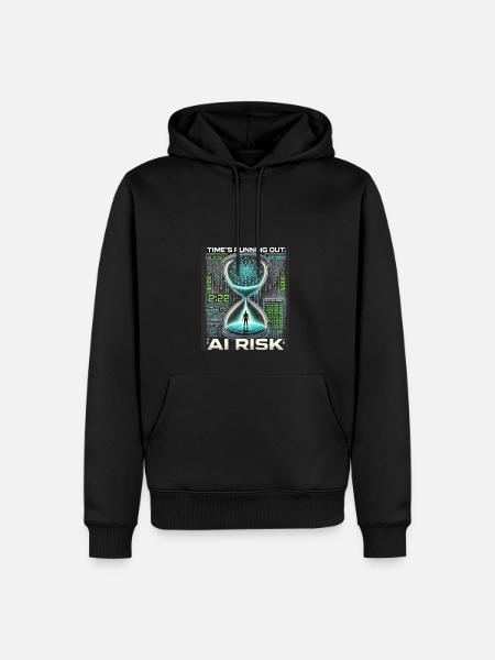 AI - Männer Premium Bio Hoodie - Schwarz