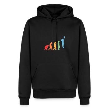 Basketball Players Evolution Basketball - Men’s Premium Organic Hoodie - black - Front - Nico (187cm)