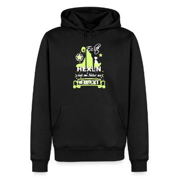 Hexen Hexerei Hexenhut Hexenspruch für Verrückte - Männer Premium Bio Hoodie - Schwarz - Vorne - Nico (187cm)