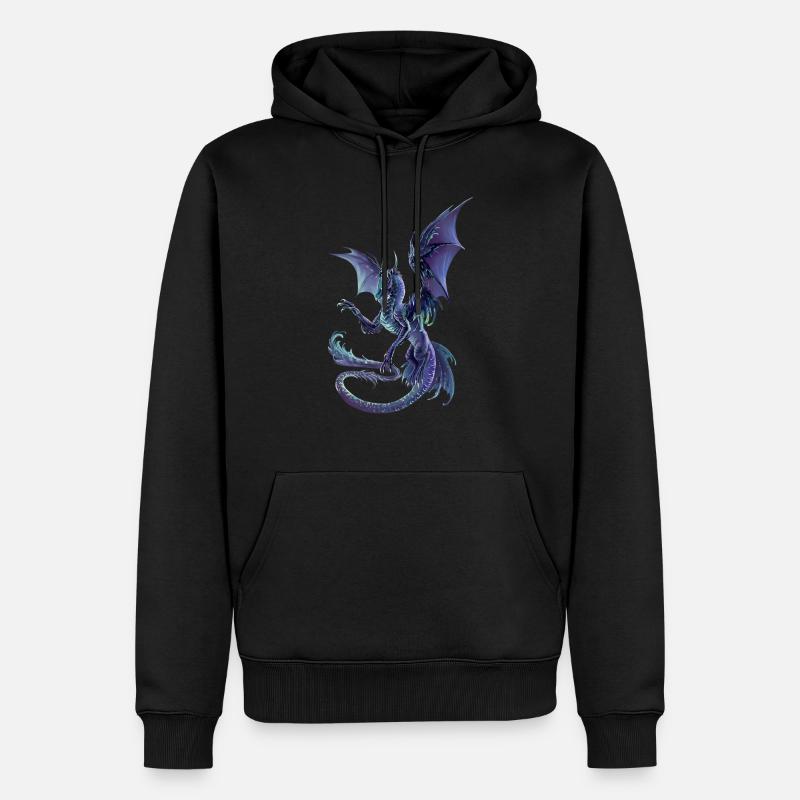 dragon céleste - Sweat à capuche Premium bio Homme - noir